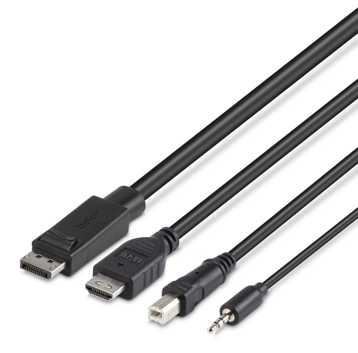 TAA DUAL (1) HDMI-HDMI (1) DP-DP/USB/AU CBL, , hi-res